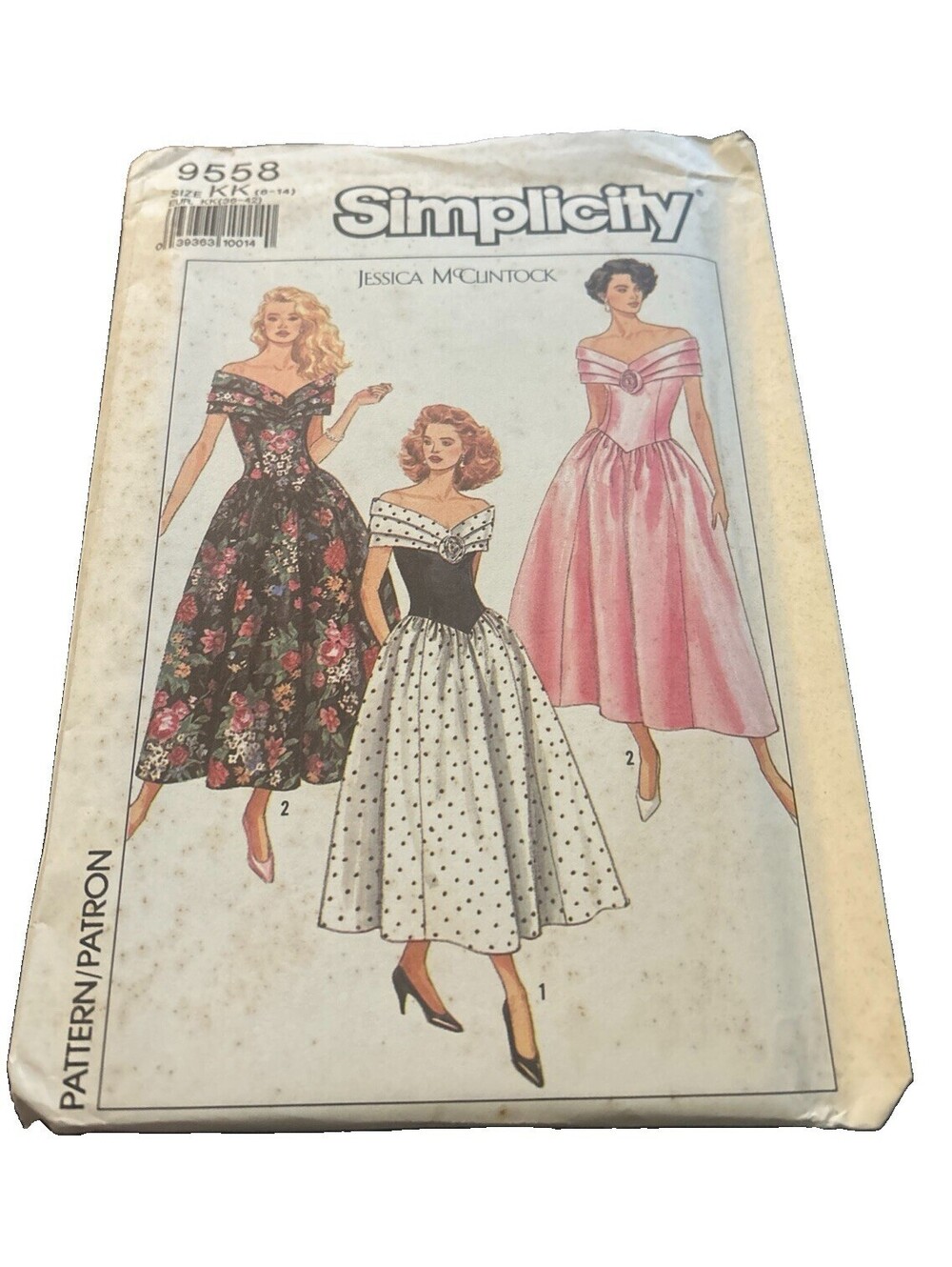 Simplicity 9558 Misses Miss Petite Dress Jessica McClintock size 8-14 Uncut